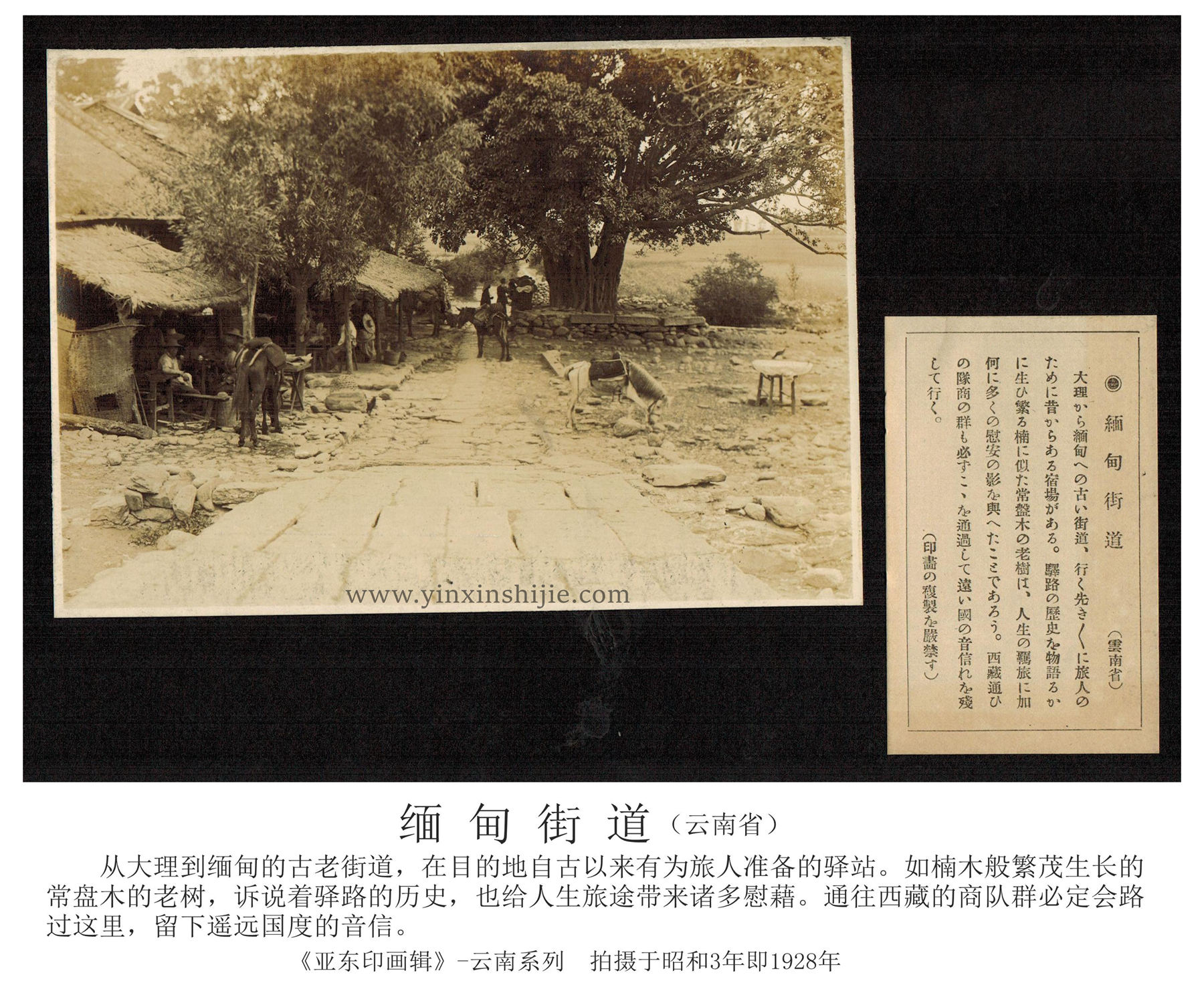 緬甸街(jiē)道(dào)-《亞東(dōng)映畫(huà)輯》1928年(nián)雲南(nán)