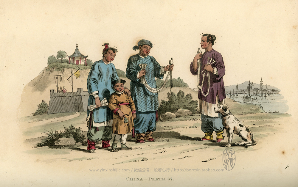 【老(lǎo)書(shū)】 繞棉紗線的(de)農(nóng)婦們-《中國(guó)人(rén)的(de)服飾和(hé)習(xí)俗圖鑒》(1814年(nián)出版)